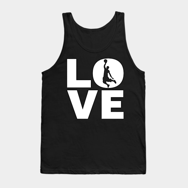 Love Basketball Gift For Basketball Players & Basketballers Tank Top by OceanRadar